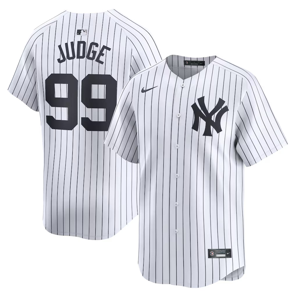 New York Yankees Nike MLB Limited Home Jersey - White - Aaron Judge - Men