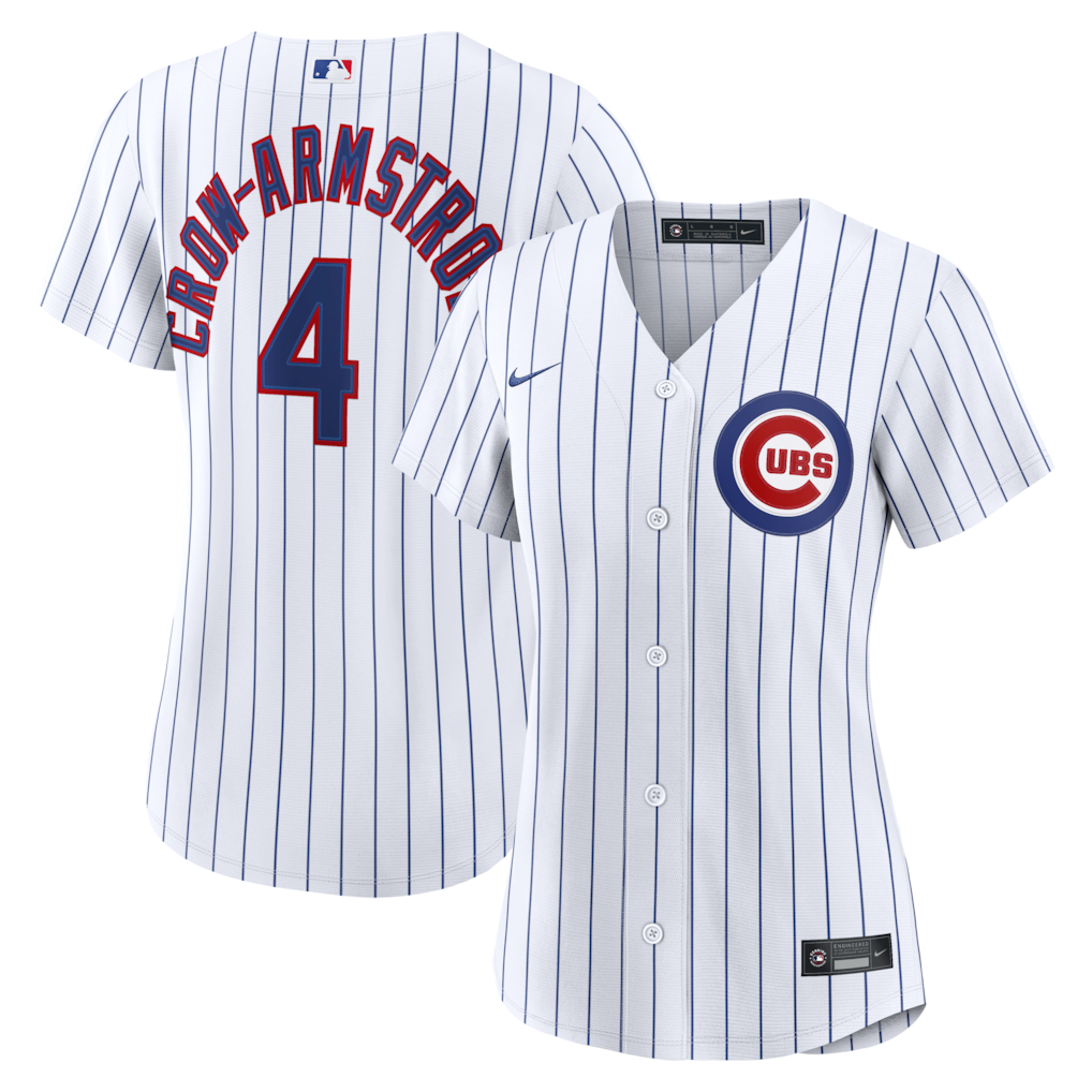 Women's Chicago Cubs Pete Crow-Armstrong Nike White Home Replica Jersey\