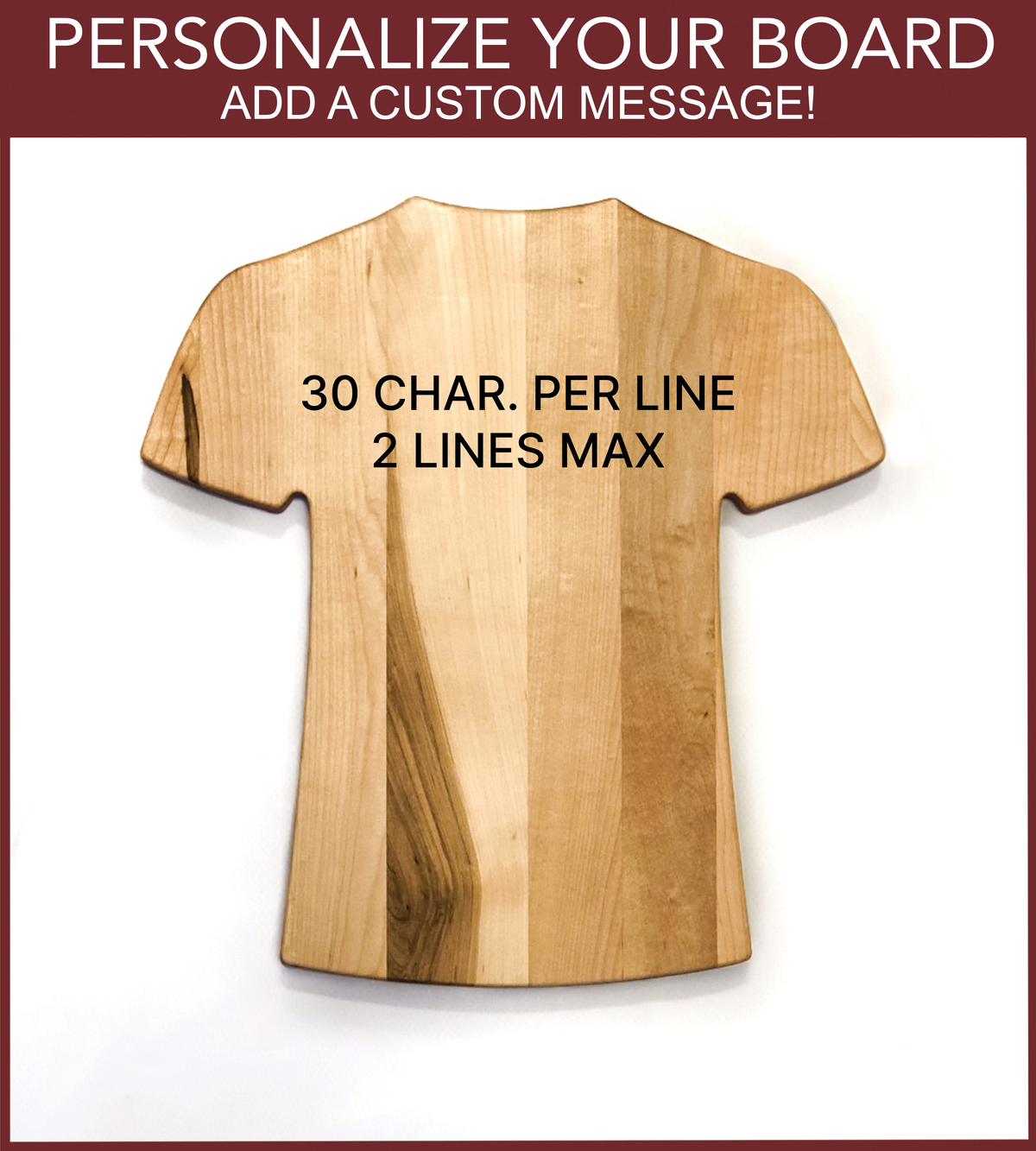 Atlanta Braves Team Jersey Cutting Board | Customize With Your Name & Number | Add a Personalized Note