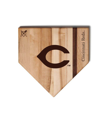 Cincinnati Reds Home Plate Cutting Boards | Multiple Sizes | Multiple Designs