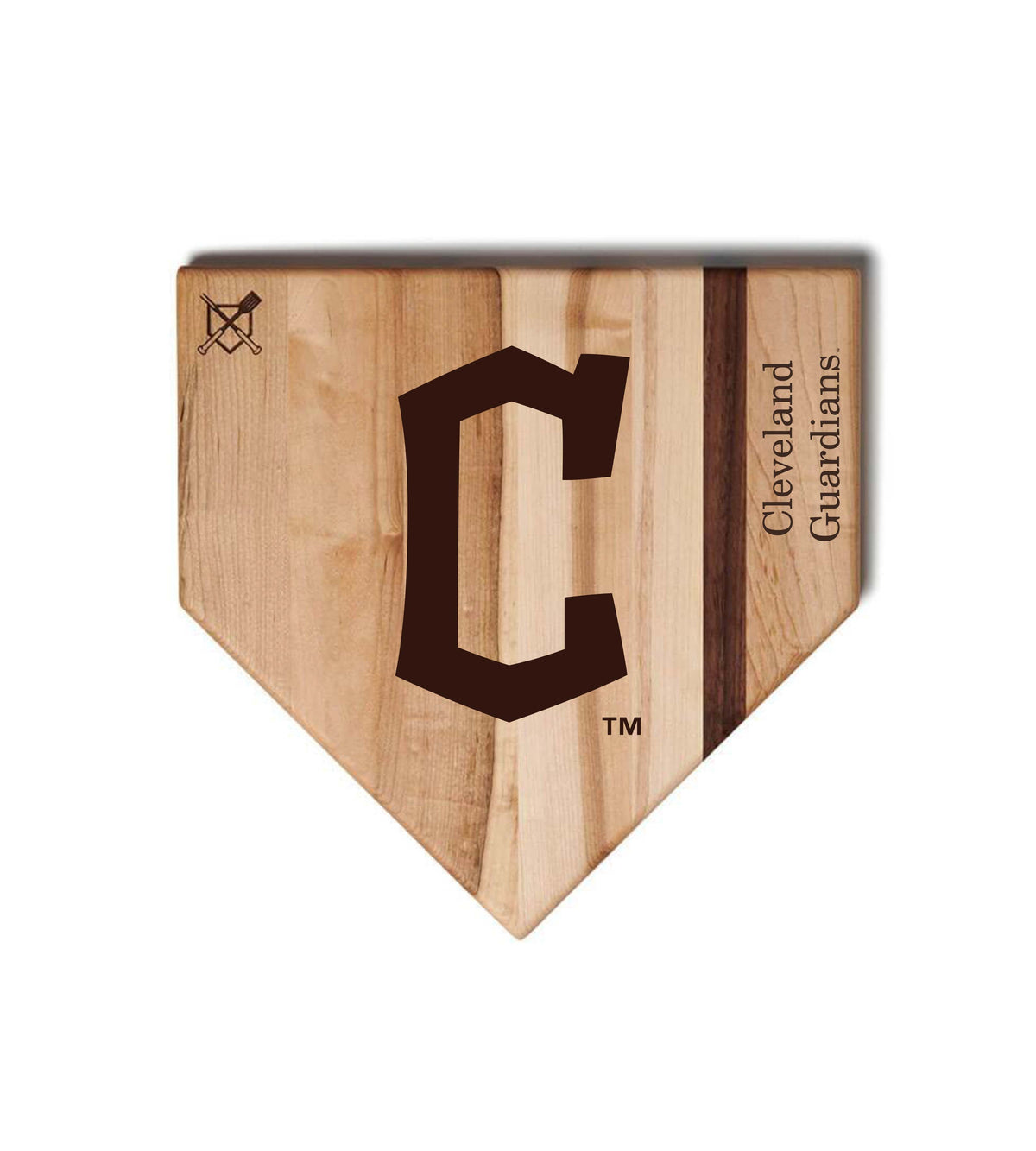 Cleveland Guardians Home Plate Cutting Boards | Multiple Sizes | Multiple Designs