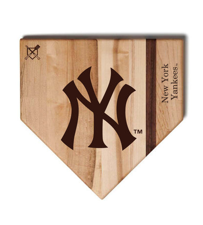 New York Yankees Home Plate Cutting Boards | Multiple Sizes | Multiple Designs