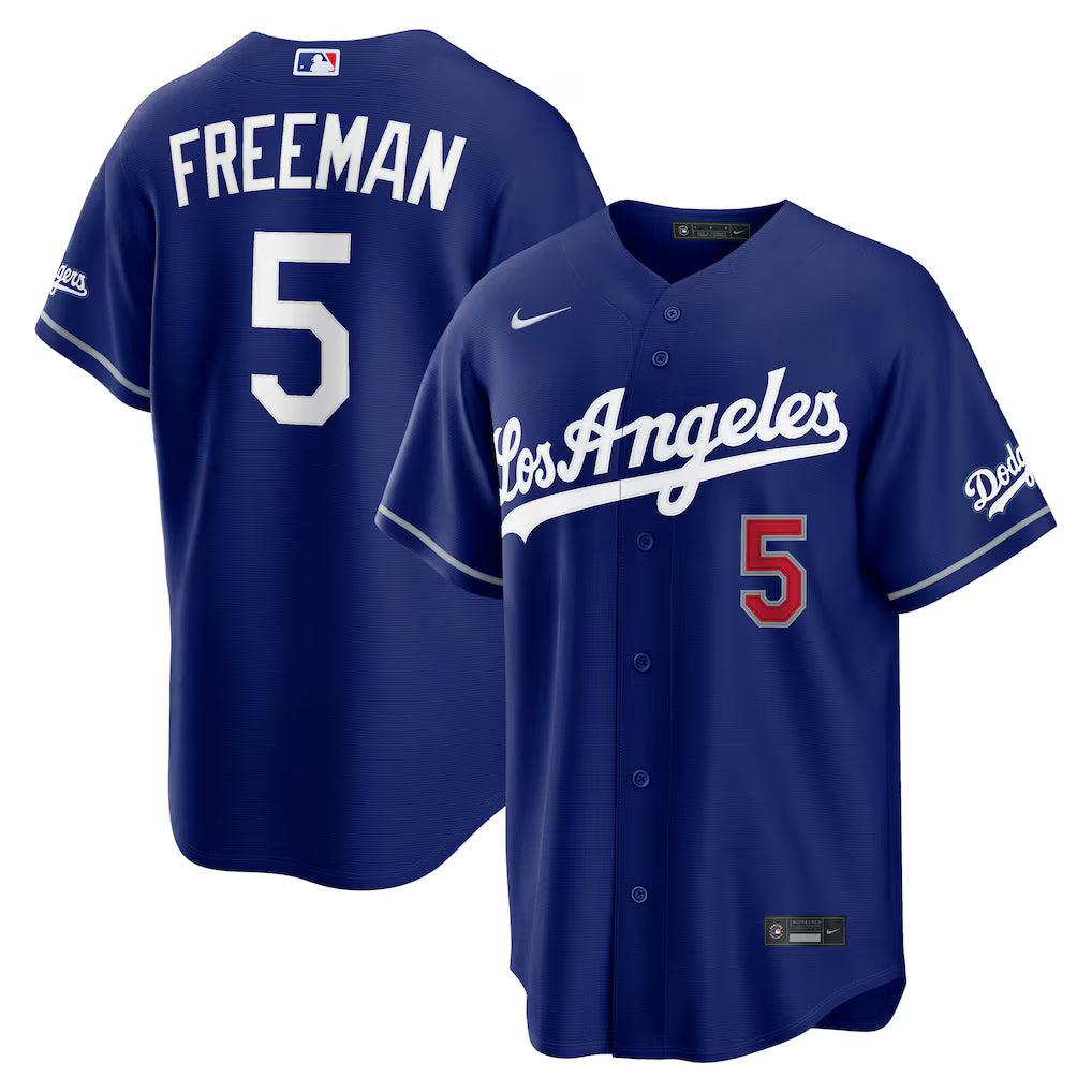 Los Angeles Dodgers Nike Stadium Alternate Jersey - Royal - Freddie Freeman - Mens