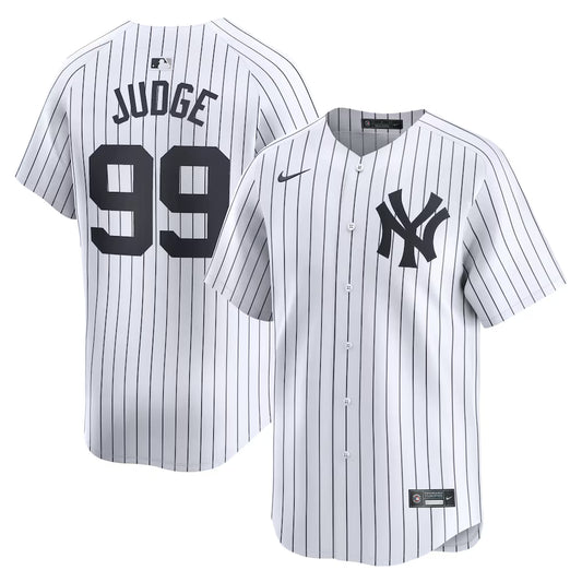 New York Yankees Nike MLB Limited Home Jersey - White - Aaron Judge - Men